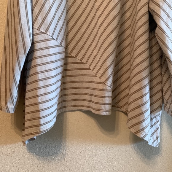 Soft Surroundings womens plus size tunic top in stripes - Picture 3 of 10